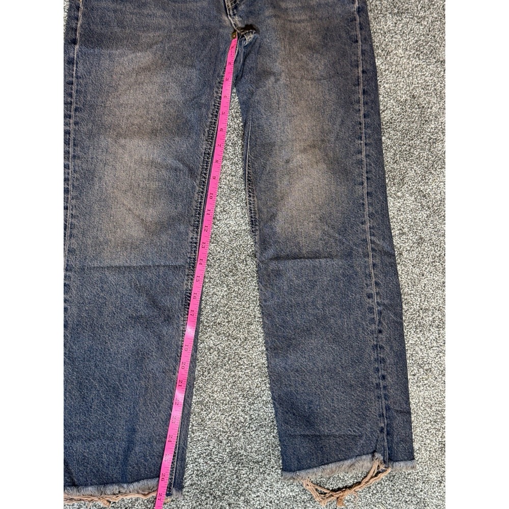 Free People We The Free Maggie Mid-Rise Straight Leg Jeans - Back Alley Blue -28 - Picture 6 of 9